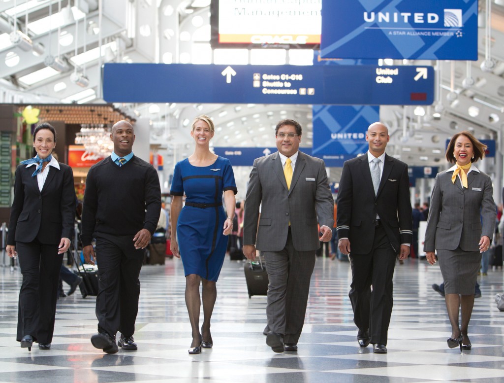 United Airlines diverse workforce