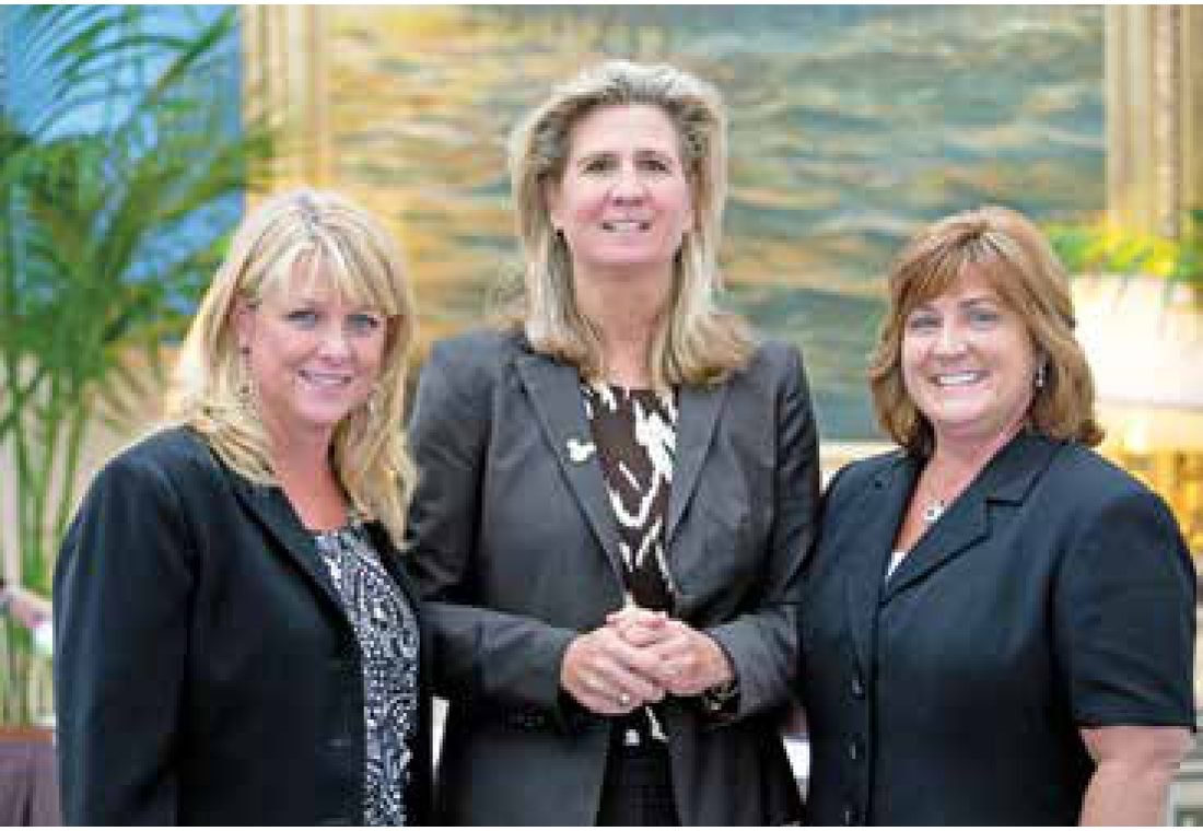 Pamela Prince-Eason, center, with colleagues at an early WBENC event.